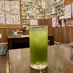 ろばた焼 仙樹 - 緑茶割り 650円。