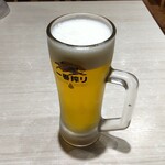 ちょい飲み日高屋 - ビール￥320(税込)