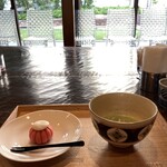 廣榮堂 - 生菓子+お抹茶¥800 「きせわた」重陽節にちなむお菓子