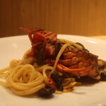 RISTORANTE IL NODO - リングイネ 鎌倉海老 小田原夏のキノコ トマトアップ