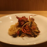 RISTORANTE IL NODO - リングイネ 鎌倉海老 小田原夏のキノコ トマト