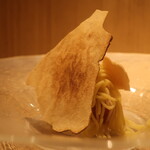 RISTORANTE IL NODO - 秋始まる 渡辺農園さんのさつまいモンブラン 木苺アップ