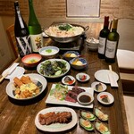 肉ト酒 八丁堀酒場 てっつい - 鍋コース　¥4980 ⒉5h