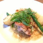 ビストロ フクモト - 鶏モモ肉のソテー！バターのソースが美味しい！