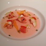 キュイジーヌ[s] ミッシェル・トロワグロ - 北海道阿寒湖産エクスヴィス（ザリガニ）のマノア風（アップ）