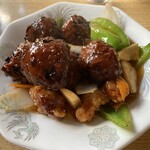 餃子の勝 - 酢豚（肉団子バージョン）