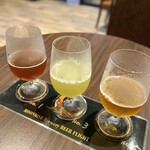 Moonrise Brewery Tenmonkan - ◆ ビール飲み比べ 自家醸造のみ 1,100円/税込
                      (ベルジャンペールエール、流麗、タンカンIPA)