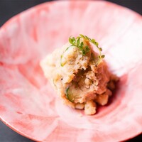 アンチョビ、いぶりがっこポテトサラダ Anchovies Potato Salad