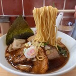 熟成中華そば 茜 - 麺リフト