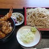 孫市 - そばとミニ天丼のセット (せいろ)