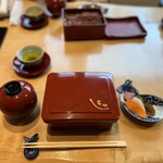 うなぎ亭 友栄 - うな重蓋開け前