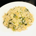 間道 - ワサビ菜としらすのチャーハン