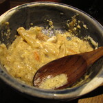 yokoyama - 落花生 栗 焼バナナのエスプーマ フォアグラバター オイル漬けにした梨 チーズのソース