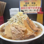 自家製太麺 ドカ盛 マッチョ - ラーメン並¥760-   2023.9.12 Tue.