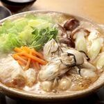 Oyster miso hotpot for one person