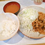 とんかつ三太 - しょうが焼き定食