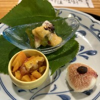 一灯 - いちじく懐石の前菜☆