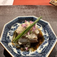 Ji-Cube - ❷炙りカマスと焼き茄子の葱醤油がけ。