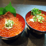 華麗なるカレー - いくら丼 定食屋風と料亭風(あわせて1700円)