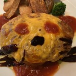洋食佐藤 - ハンバーグステーキ（チーズトマト）（単体）