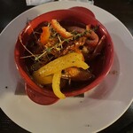 カフェ ド ブリック - エビのアヒージョ