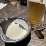 京都銀ゆば - お通しの出汁豆腐