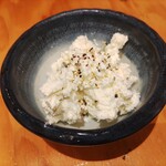 山電ガード下食堂 - 奈良漬クリームチーズ