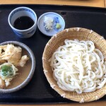 くに屋 - カレーざるうどん(鶏天)