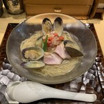 饗 くろ喜 - 北海あさりの冷やし塩そば（1,400円）2023.9