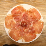 Assortment of 3 types of Prosciutto and salami