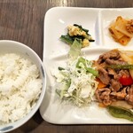 スペースC - 日替わりランチ:豚コマの夏野菜酢豚