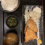 極火 - アジフライ定食（¥800）