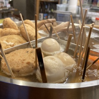 In addition to rare meats, please enjoy our homemade oden and desserts.