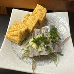 新富鮨 - 鰯刺し身と玉子