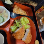 海鮮料理 ぐろっと - ワラサ西京焼き、ヒレカツ
