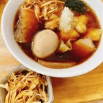 寿ラーメン - チャーシューワンタンメン　850円 味付け卵　50円　メンマ小鉢　350円