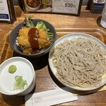 コチソバ - アジフライ丼セット930円