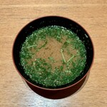 天丼 金子屋 - 天ばら丼（味噌椀セット） ¥1,500 の味噌椀