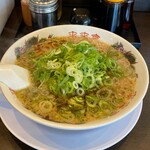 来来亭 - ラーメン　麺硬め 葱多め