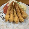 励明園 - エビフライ定食（アップ）