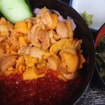 食事処 魚屋の台所 - ウニイクラ丼