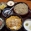 Icchou - ミニネギトロ丼とミニヒレかつ丼小そば￥1375