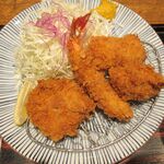 とんかつ 和幸 - 一口ひれかつ　海老　牡蠣　きのこのクリームコロッケ