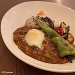 BRASSERIE Bord de mer - 豚肉と福耳唐辛子のキーマカレー