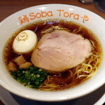 鶏Soba Toraや - うまみ鶏Soba 醤油(味玉付き)
