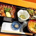 茶寮 ふ川 - 牛ステーキ重