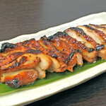 Grilled Shimanto chicken thigh marinated in aged miso