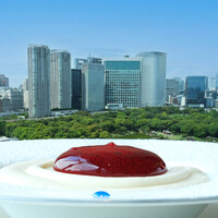 レストラン Chef's Theatre - ランチコース 6900円 のほうじ茶 / よもぎ / 紫蘇
