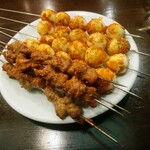 Shinkoubou - 羊肉串*4、鵪鶉蛋串*4