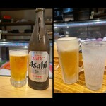 Dokonjou sushi - 瓶ビールはアサヒです＾＾生ビールはいつでもギンギン❣️＾＾